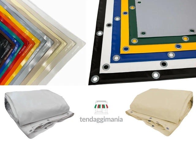 Telone In Pvc Impermeabile Occhiellato Telo Pvc Pesante con occhielli ogni 50 CM