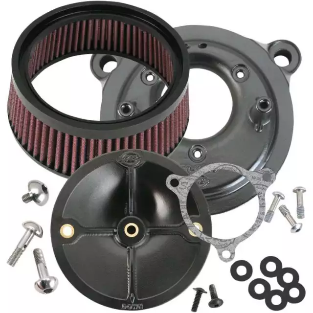 S&S Super Stock Stealth Stage 1 Air Cleaner for Harley Touring & CVO TBW 08-16