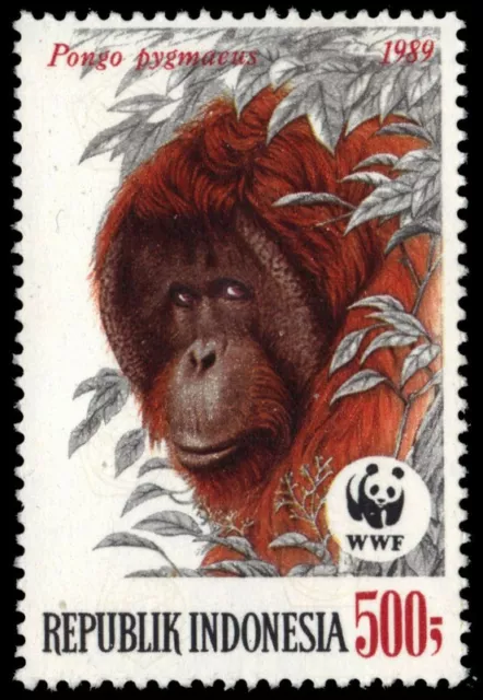 INDONESIA 1383 - Orangutan "Pongo pygmaeus" WWF (pb17646)