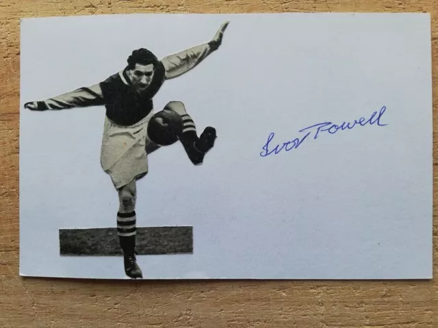 Ivor Powell Aston Villa Queens Park Rangers Legend Hand-Signed Photocard