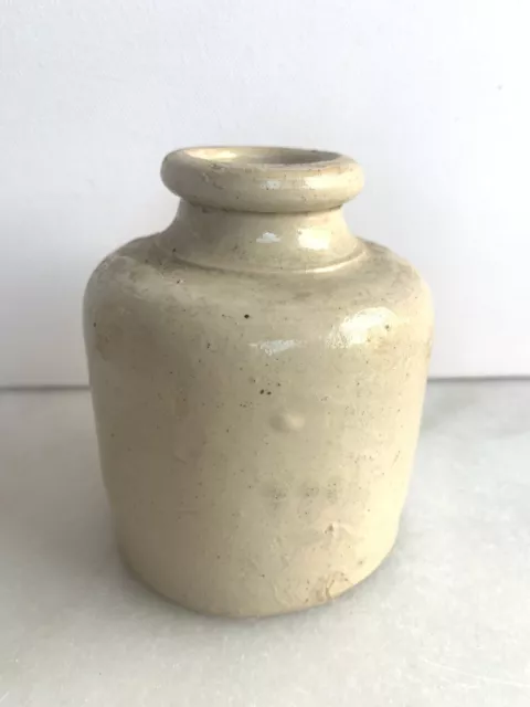 Vintage Ceramic Stoneware Ink Bottle Home Decorative Collectable Ginger