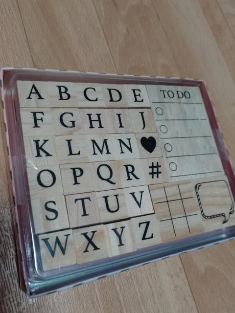 Stempel Set Buchstaben