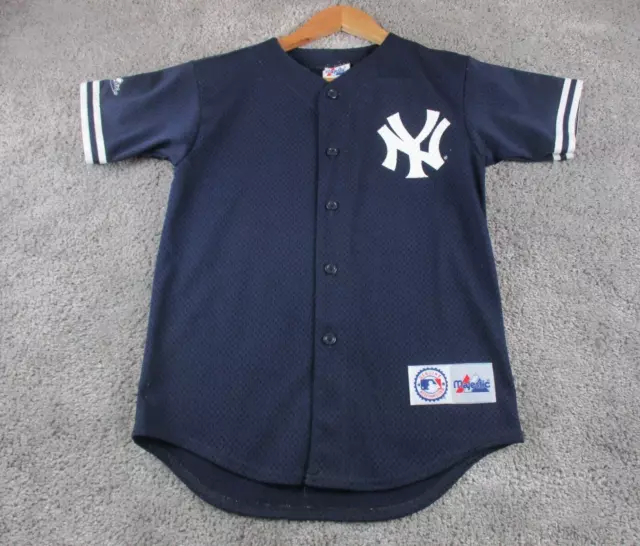 MLB Players Shirt Medium New York Yankees Vintage #11 Majestic USA Made
