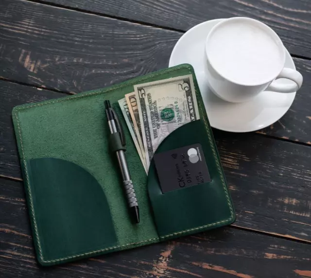 Guest Check Presenter, Personalized Restaurant Bill Holder, Leather Check Holder
