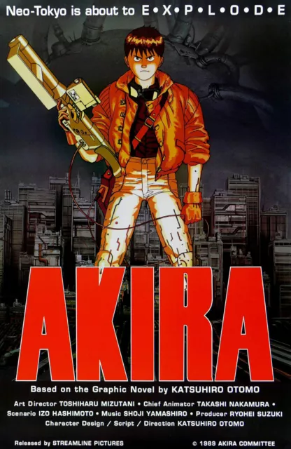 "AKIRA" 1990 Vintage Movie Poster A1A2A3A4Sizes