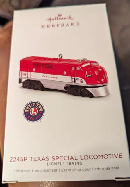 2018 Hallmark Keepsake Ornament 2245P Texas Special Locomotive Lionel Trains #23