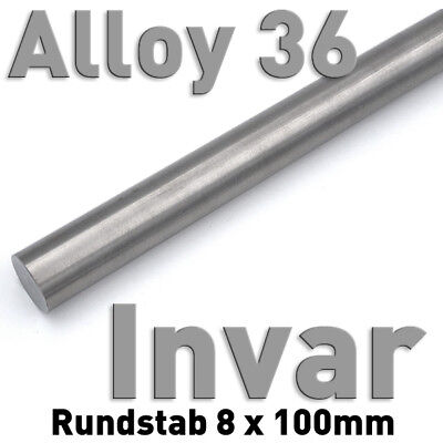 Rundstab aus Silberstahl ⌀8 x 100 mm Metall Rundstange Materialprobe 115CrV3 