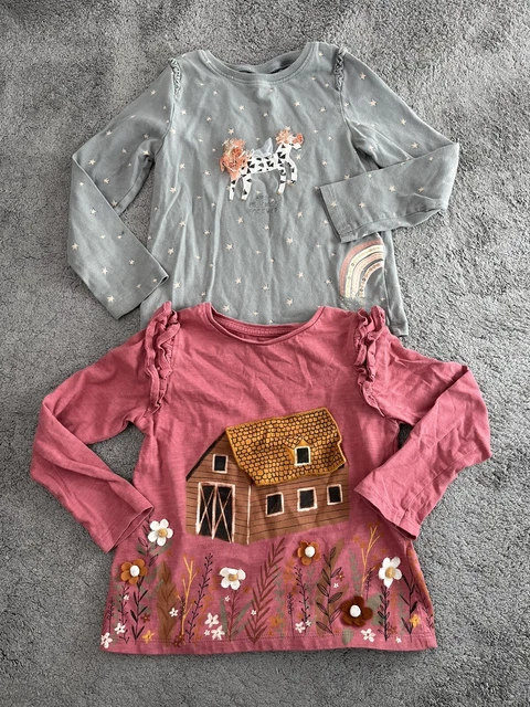 Girls Tops, Long Sleeve T-shirt Bundle Next & TU 4-5years