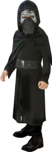 Boys Kylo Ren Costume Kids Disney Star Wars Fancy Dress Outfit Age 5-6 Halloween