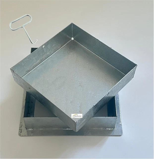 Sigillo Chiusino Porta Pavimento In Acciaio Inox 33x33 Cm - Altezza 5 Cm, Per Pozzetti - Foto 7