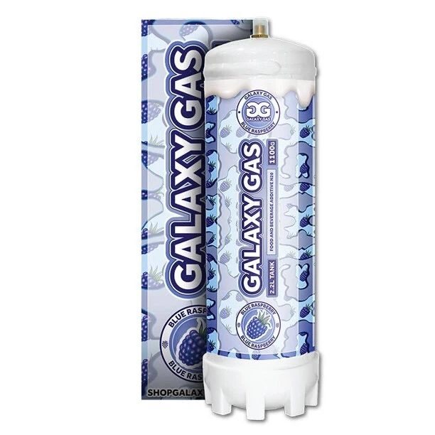 Whip cream charger blue raspberry Galaxy Gas Infusion XXL  2.2L  1100g Tank