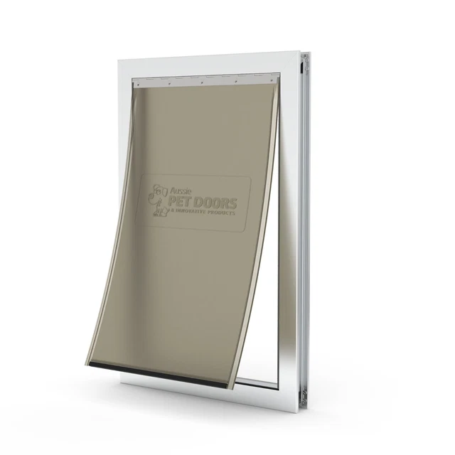 XL PREMIUM ALUMINIUM DOG DOOR - Aussie Pet Doors, Soft Flap - Extra Large Dog