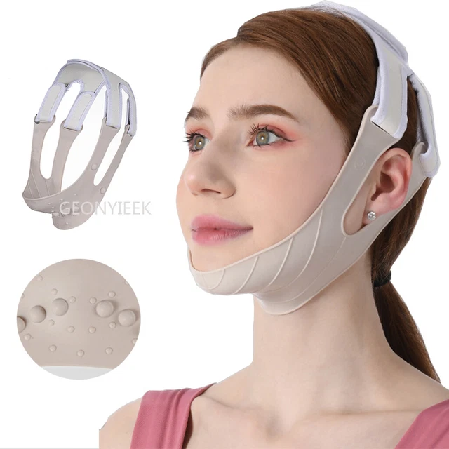 Vendaje Adelgazante De Silicona Para Mujer Correa De Estiramiento Facial Línea
