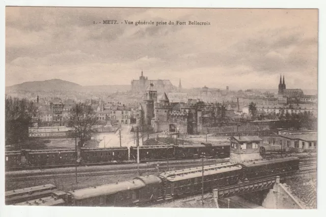 METZ  - Moselle - CPA 57 - trains et voies de Chemin de fer