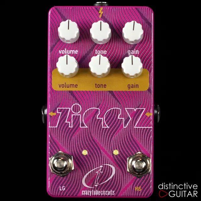 New Crazy Tube Circuits Ziggy V2 Mosfet Overdrive Distiortion Guitar Pedal