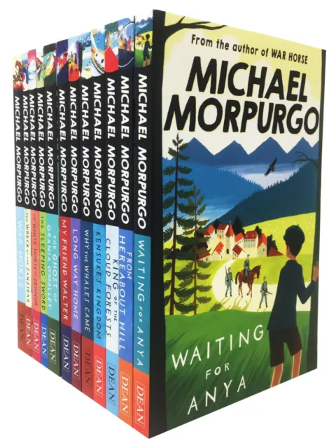 Michael Morpurgo 12 Books Collection Set Waiting for Anya, From Hereabout Hill