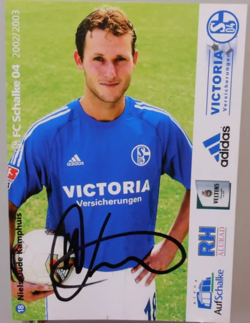 Niels Oude Kamphuis FC Schalke 04 Autogrammkarte Handsigniert 2002/2003 #FP112