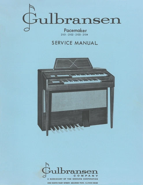 GULBRANSEN PACEMAKER SERVICE Manual repair Schematic Diagrams Schema
