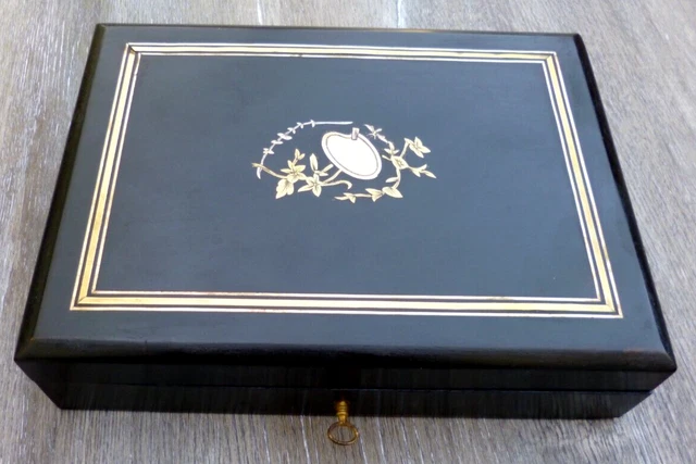 Boîte à Montre En Bois Noirci – Style Napoléon III | Occasion Authentique