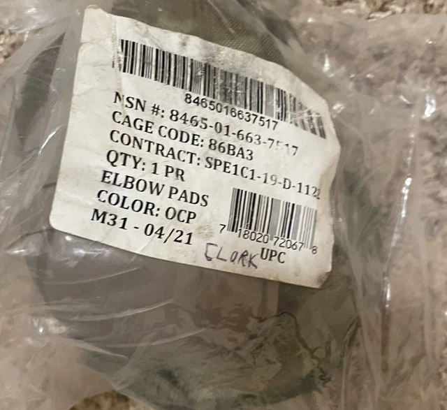 U.S. Military  Elbow Pad System OCP Multicam Offical Issue -Excellent