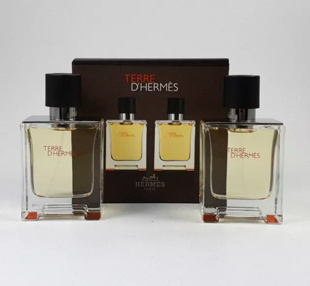 Terre d'Hermes 100ml EDT Eau de Toilette 2x 50ml Spray SET NEU/OVP Folie