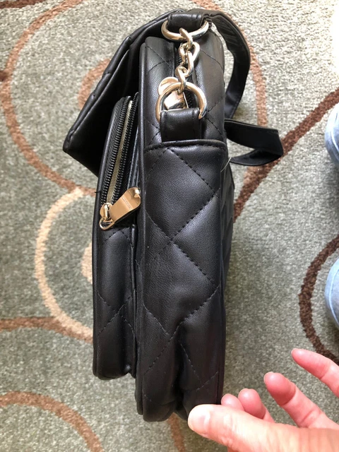Samantha Brown Black Quilted Crossbody Bag - Excellent Travel Bag - Brand New  8