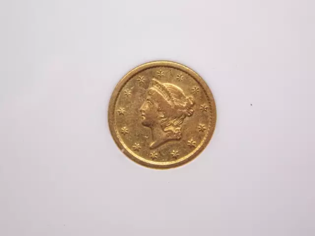 1853 "O" $1 Liberty Head GOLD One Dollar *TYPE 1* $1 ANACS VF35 #860 Very Fine