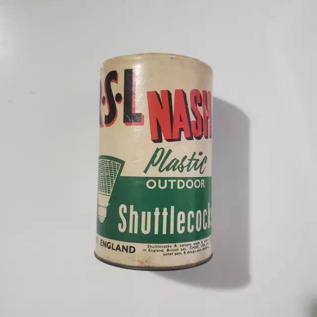 Vintage RSL Nash Plastic Outdoor Shuttlecocks London England