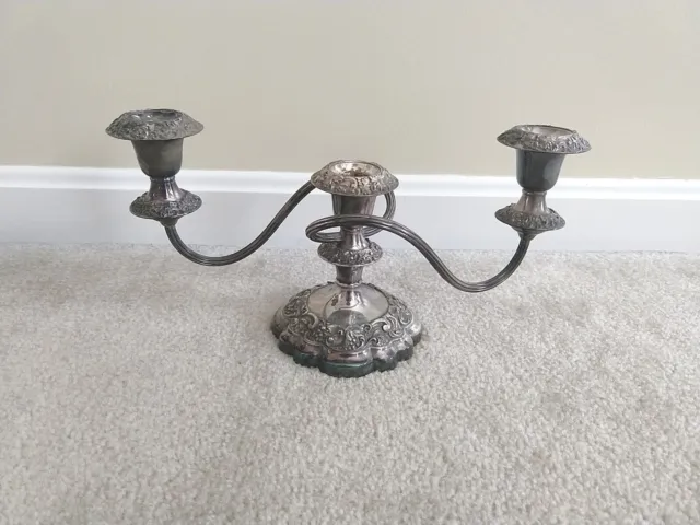 Antique Barker Ellis Silver Plate Candelabra