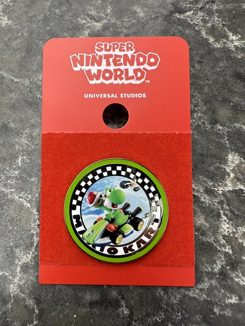 UNIVERSAL STUDIOS HOLLYWOOD Super Nintendo World Yoshi Pin Mario Kart ...