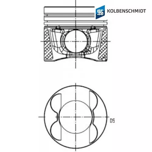 Kolben KOLBENSCHMIDT 41714600 für Mercedes-Benz G-Klasse