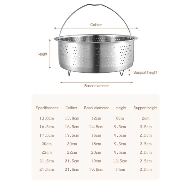 INSERT STEAMER POT Steaming Grid Rice Pressure Cooker Food Rack Kitchen ...
