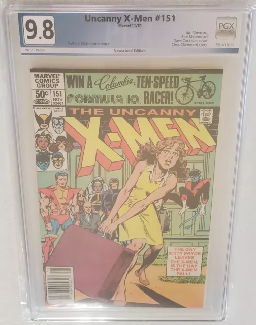 Uncanny X-Men 151 NOT CGC PGX GRADED9.8 1981 Marvel Comics Emma Frost Shaw App D