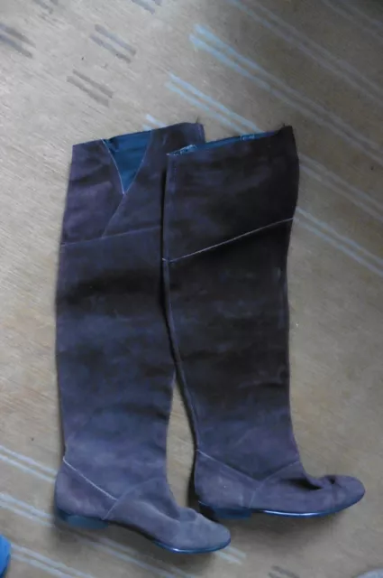 Bottes daim femme talon plat on sale