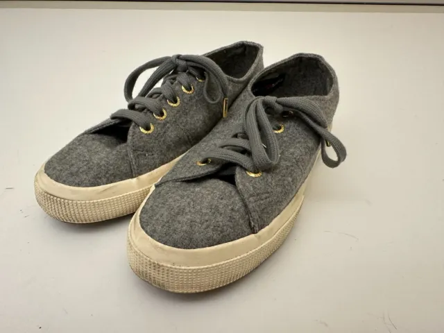 US 7 EU 37 1/2 THE ROW X Superga Cashmere Sneakers Shoes USED