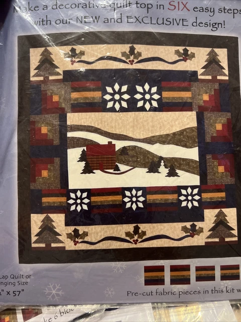 Nuevo Joann's Winter Wonderland Bloques de Edredón Top Edredón Pasos Completos 1 - 6 55x57