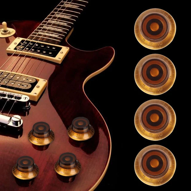 de basse Chapeau Forme Bouton Boutons de volume de tonalité For Les Paul LP