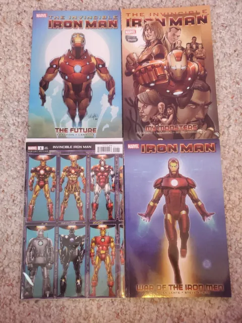 The Invincible Iron Man #1 Bob Layton Connecting variant  NEW Plus 3 TPB!!