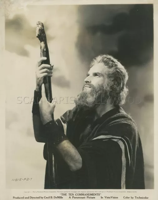 Charlton Heston The Ten Commandments 1956 Photo Original  #15