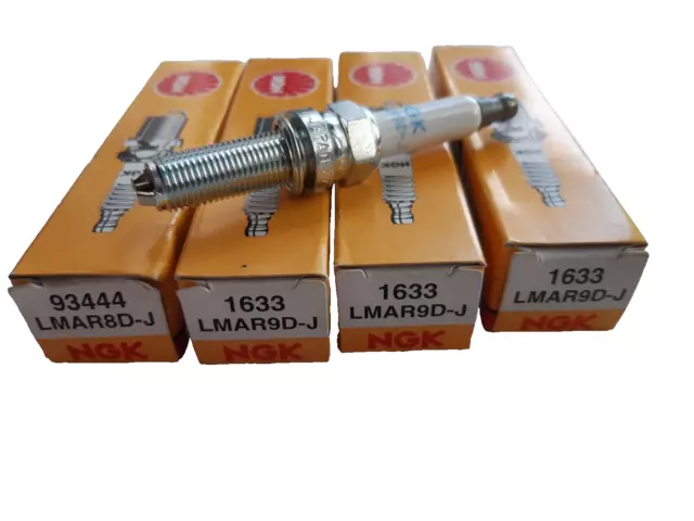 4 x GENUINE NGK LMAR9D-J (1633) SPARK PLUGS - BMW S1000R/RR/XR 12/09-- 19