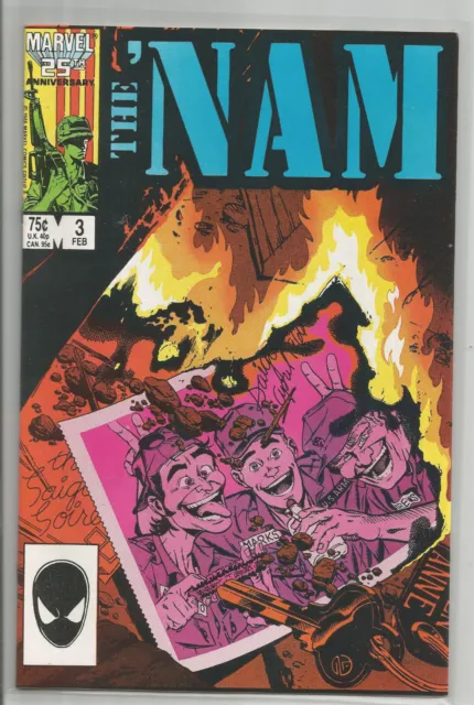 The 'Nam # 3 * Doug Murray * Michael Golden * Marvel Comics * 1986 * Near Mint