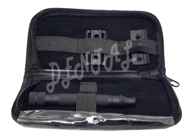 Safety Razor Double Edge Black Razors + 20 Free Blades/Pouch travel kit set 2