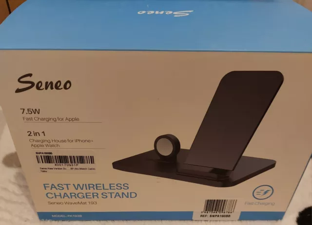 SENEO 2 IN 1 Wireless Qi Fast Charger Charging Stand Station for