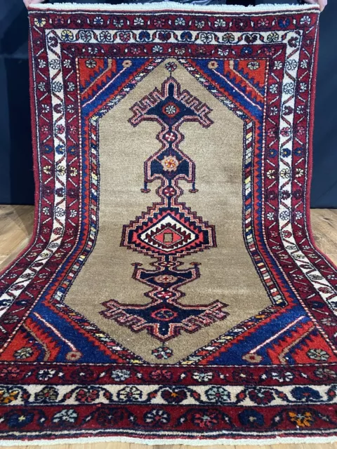 Feiner Handgeknüpfter Perser Orientteppich Hamedan Hamadan GEREINIGT  165x105cm