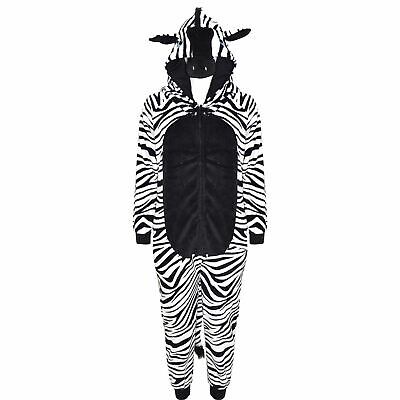 A2Z Onesie one piece Bambine Ragazzi Soffice Morbido Zebra Costume Halloween