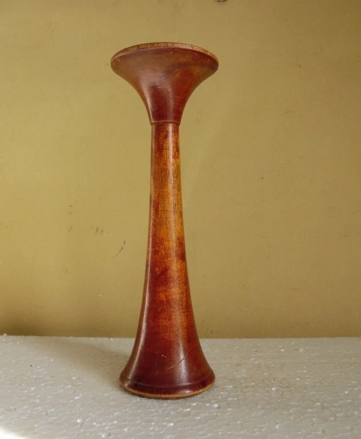 Vintage Wood STETHOSCOPE EAR TRUMPET Medical Monaural Doctor Tool 2