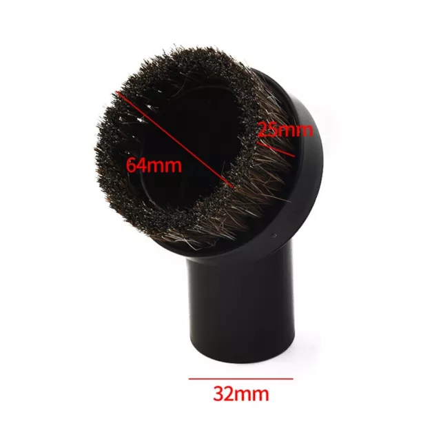 Durable and Practical 2x Round Horse Hair Brush Set for Harry Vacuum Cleaner