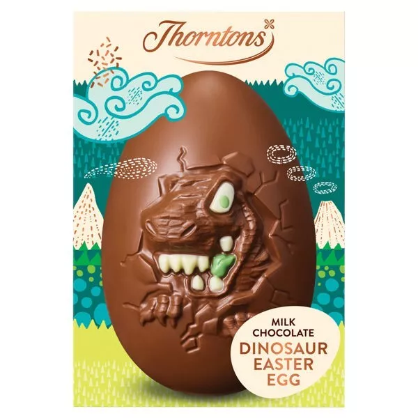 Thorntons - Milk Chocolate Diosaur / Dinosaurier Easter Egg, 151g - Osterei