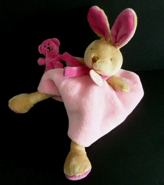 *. DOUDOU ET COMPAGNIE LAPIN ROSE OURS les animaux graffitis DC2558  ETAT NEUF *