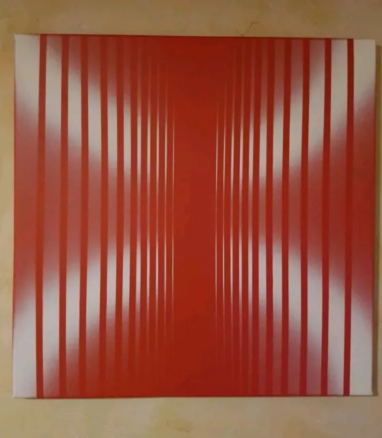 ENNIO FINZI - ACRILICI SU TELA 50 X 50 luce e vibrazione 1971/2013